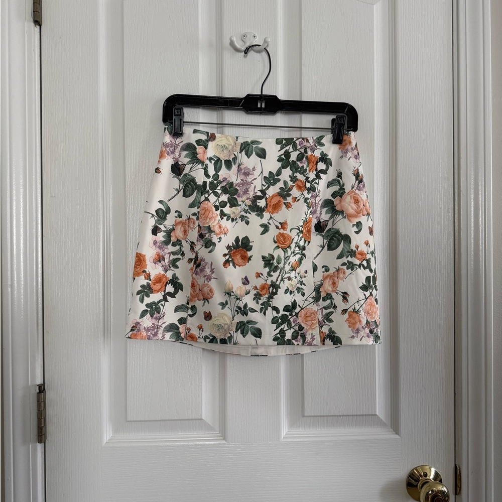 Kittenish Floral Zip-Up Skirt - SzS - NWT